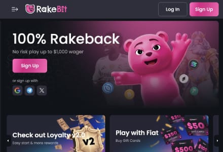 RakeBit - Crypto Casino That Puts Rakeback First