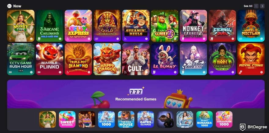 Reels.io casino review: games selection.