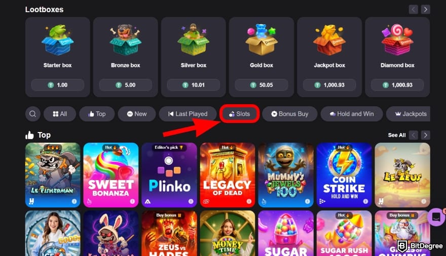 Reels.io casino review: browse the games.
