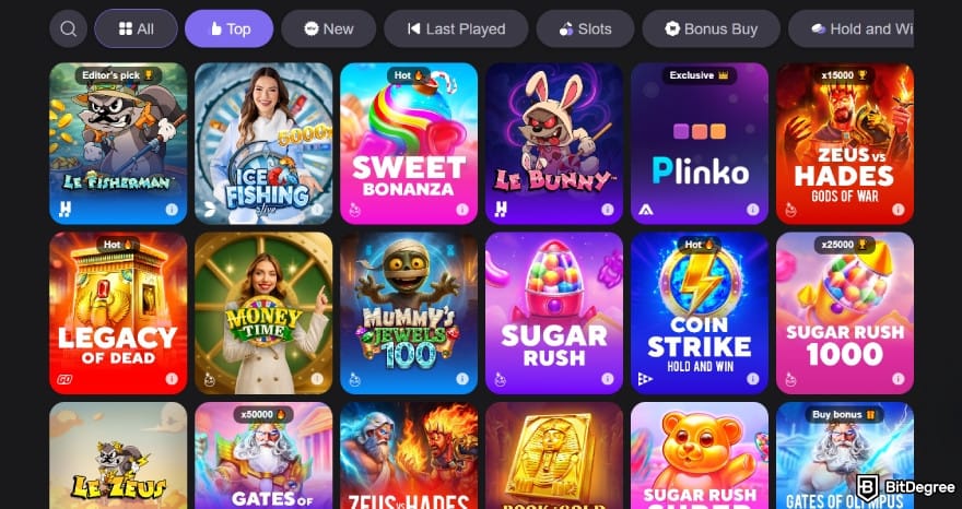 Reels.io casino review: the casino has a wide selection of games.