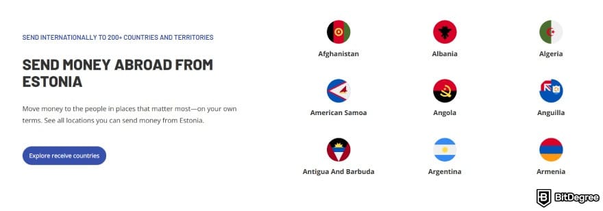 Remitly alternative: MoneyGram's geographical reach.