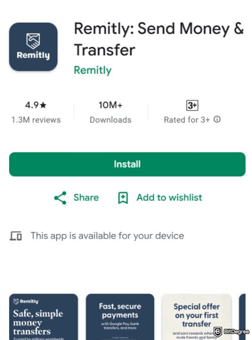 Remitly Review: Remitly on Google Play.