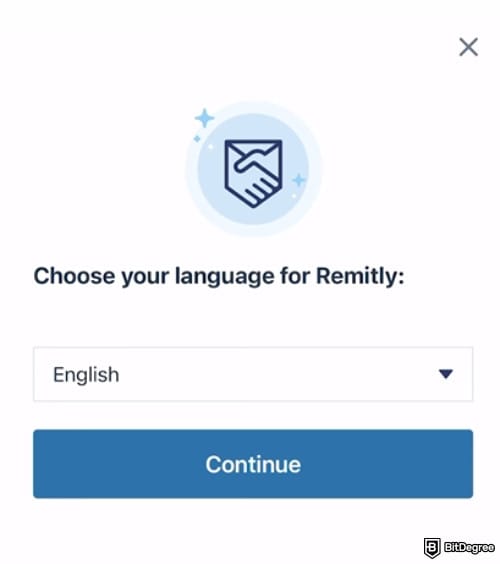 Remitly review: choose your language for Remitly.