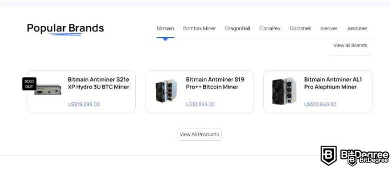 Reseña de ASIC Marketplace: Marcas Populares.