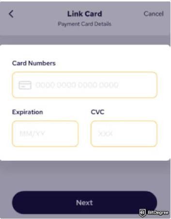 Reseña de Coinme: Detalles de tu Tarjeta de Crédito/Débito.