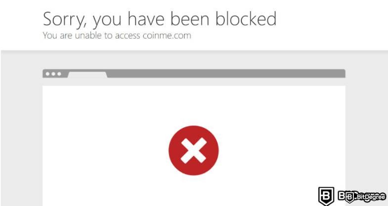 Reseña de Coinme: Lo Siento Has Sido Bloqueado.