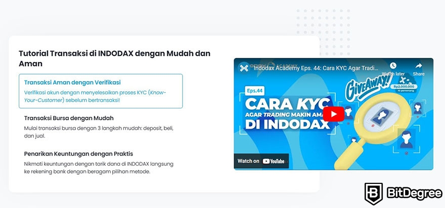 Review Indodax: konten tutorial menggunakan platform Indodax.