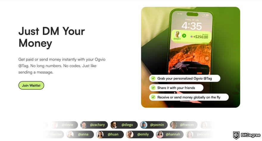Revolut review: Ogvio @tag feature on homepage. Revolut review: Ogvio @tag feature on homepage.