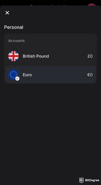 Revolut review: Revolut app choose currency for payments page. Revolut review: Revolut app choose currency for payments page.