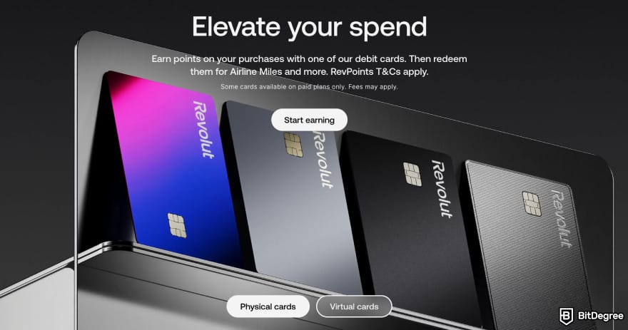 Revolut review: Revolut Card page. Revolut review: Revolut Card page.