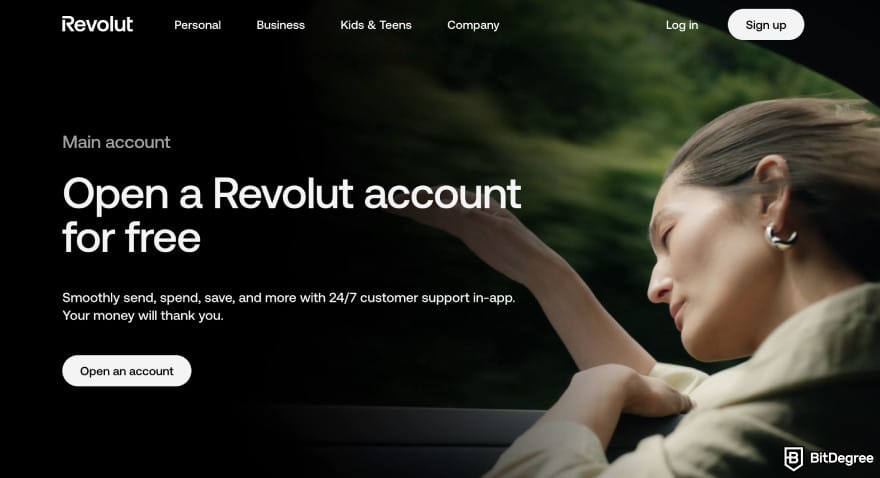 Revolut review: Revolut main account homepage. Revolut review: Revolut main account homepage.