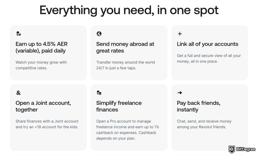 Revolut review: Revolut personal account features. Revolut review: Revolut personal account features.