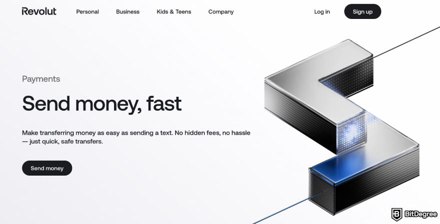 Revolut review: Revolut send money page. Revolut review: Revolut send money page.