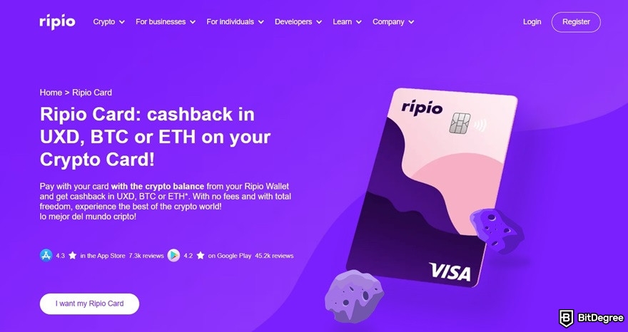 Ripio review: Ripio Card.