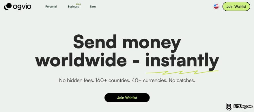 Rizon review: Ogvio homepage.