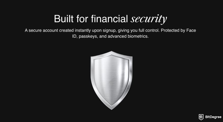 Rizon review: Rizon security page.