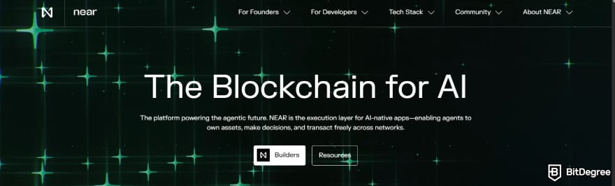 ROSE crypto price prediction: NEAR Protocol's homepage.