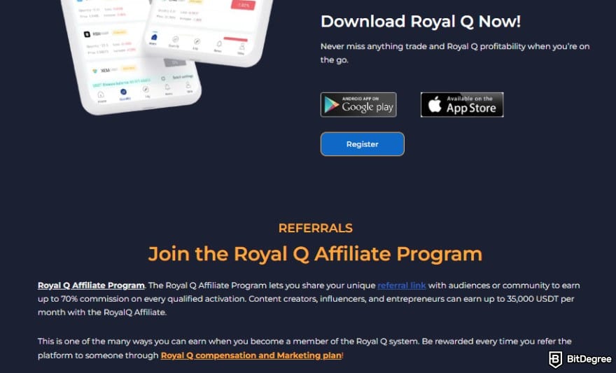 Royal Q review: information on Royal Q's affiliate program.