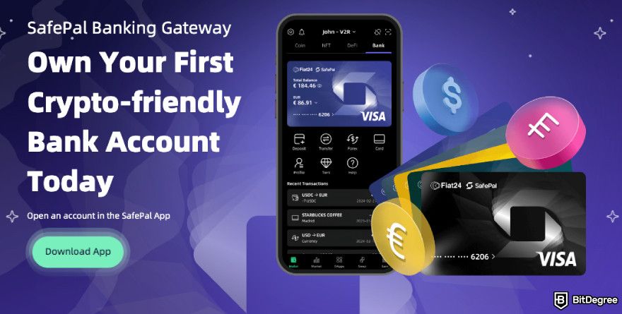 SafePal review: SafePal banking gateway.