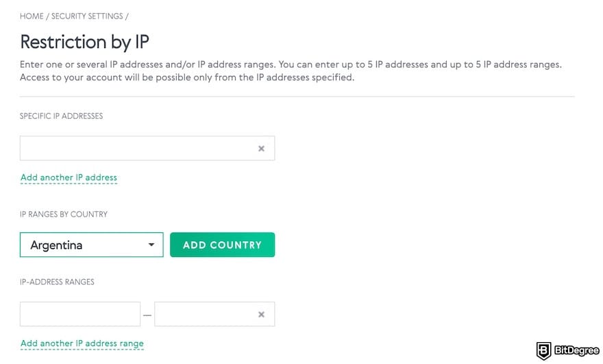 Safest way to send money: adding IP addresses on Volet's website.