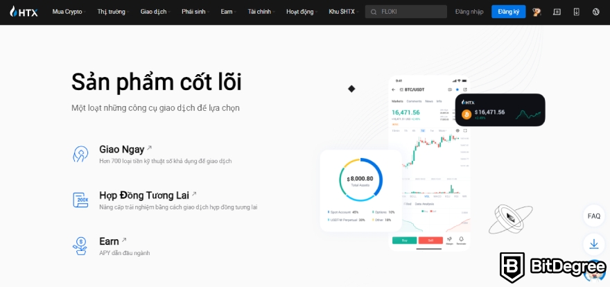 Sàn giao dịch tiền điện tử tại Việt Nam: HTX.