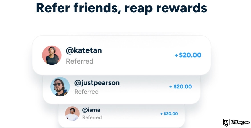 Shakepay review: referral program.