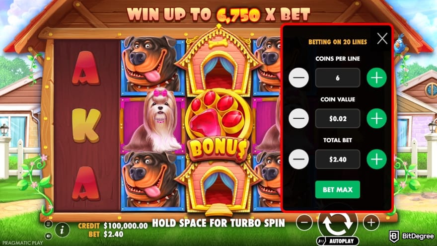 Shuffle casino review: adjust your bet.