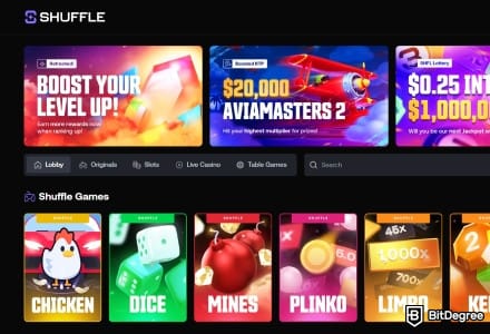 Shuffle - Quick-Payout Casino With 15,000+ Games