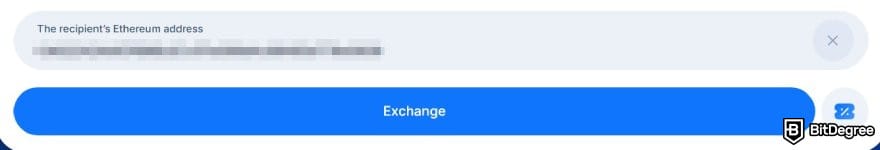 SimpleSwap review: the Buy/Sell recipient's address on SimpleSwap's homepage. SimpleSwap review: the Buy/Sell recipient's address on SimpleSwap's homepage.