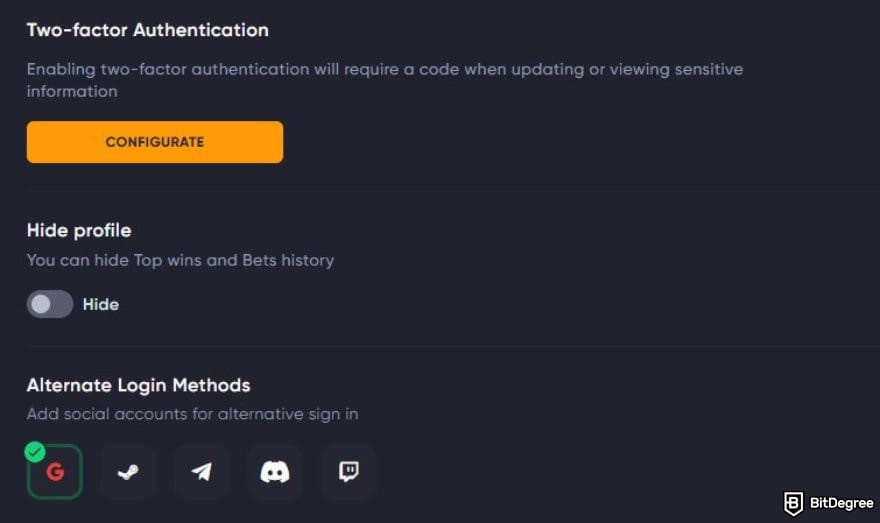 Spinarium casino review: Spinarium Casino's security features.