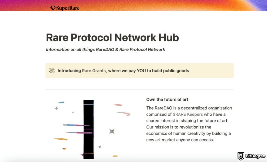 SuperRare review: staking RARE on the Rare protocol.