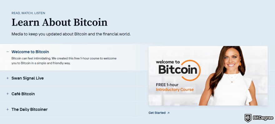 Swan Bitcoin review: learn about Bitcoin.