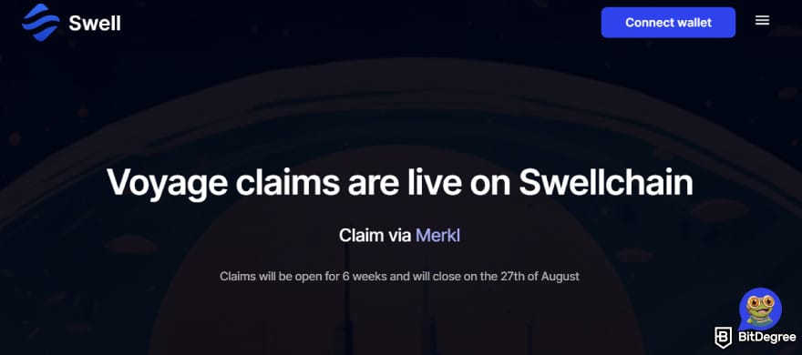 SWELL crypto price prediction: Swell DAO page.