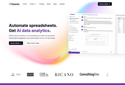 Talonic - An Application for Automating and Amplifying your Spreadsheet Workflows