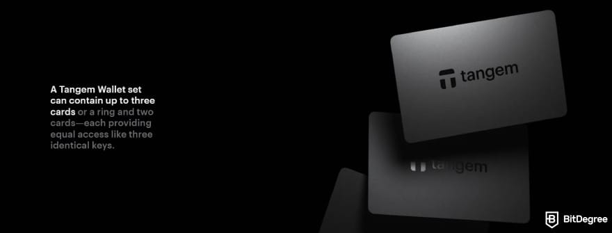 Tangem wallet review: Tangem sets.