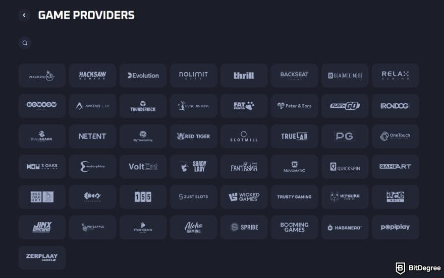 Thrill casino review: game providers on Thrill casino. Thrill casino review: game providers on Thrill casino.