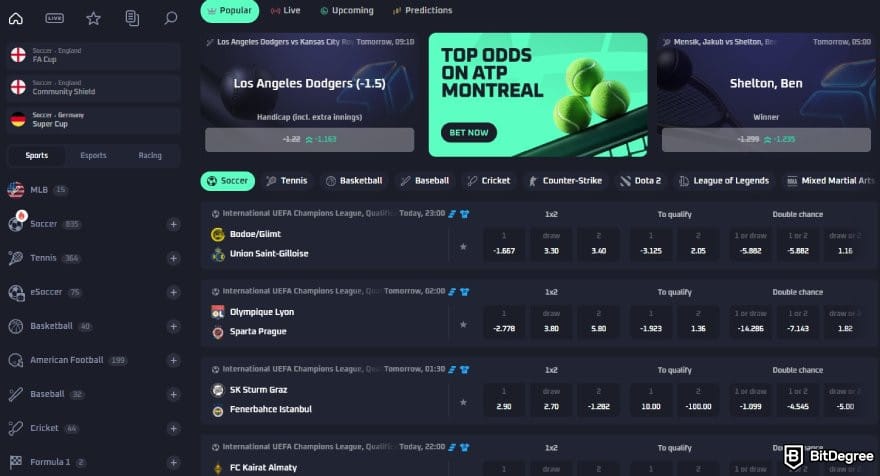 Thrill casino review: the sportsbook page on Thrill. Thrill casino review: the sportsbook page on Thrill.