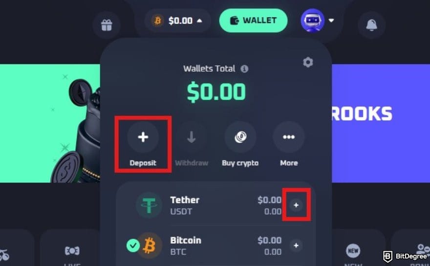 Thrill casino review: the deposit button on Thrill. Thrill casino review: the deposit button on Thrill.