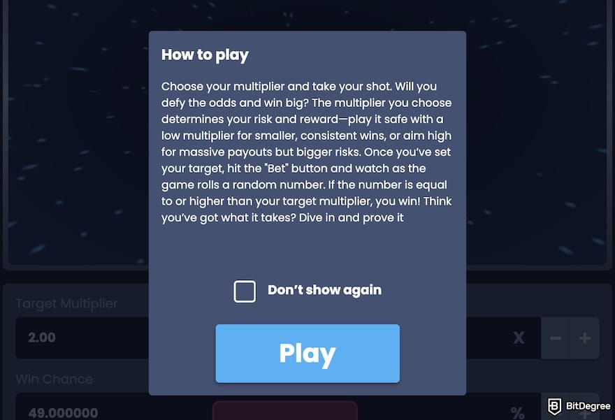 Thunderpick review: a how-to-play banner.