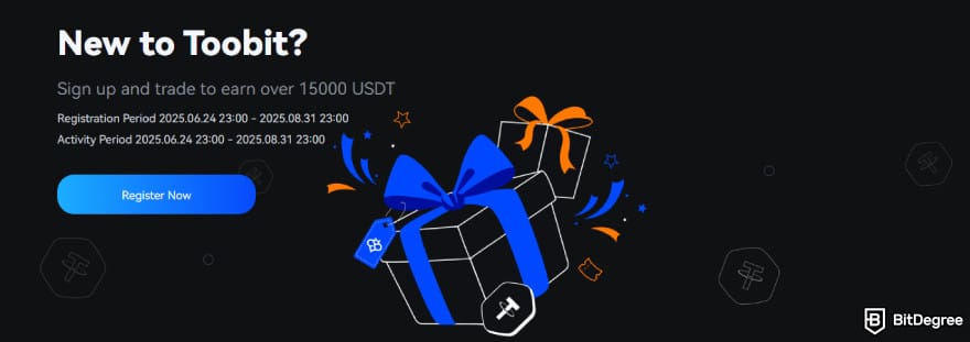 Toobit exchange review: sign up bonus.