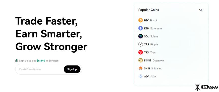 Toobit exchange review: Coinlocally landing page.