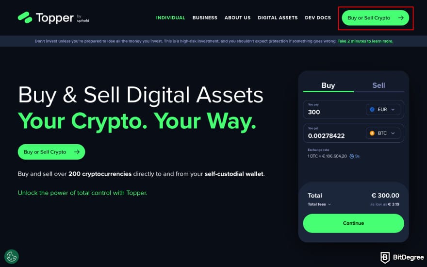 Topper crypto review: click [Buy or Sell Crypto].