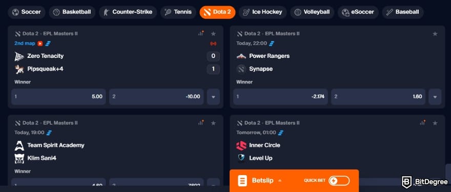 Toshi.bet review: eSport betting section. Toshi.bet review: eSport betting section.