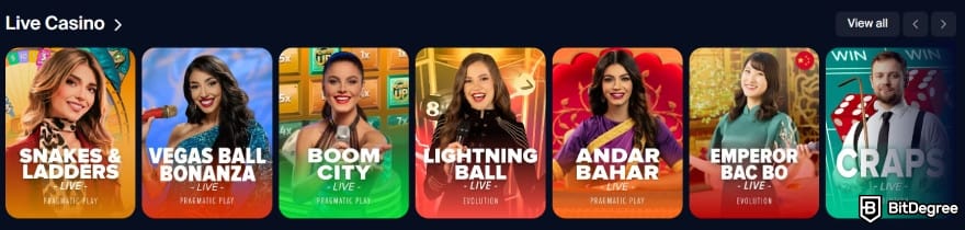 Toshi.bet review: live casino game selection. Toshi.bet review: live casino game selection.