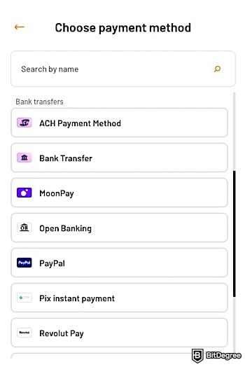 TransferGo alternative: Ogvio's payment methods for card transfers.