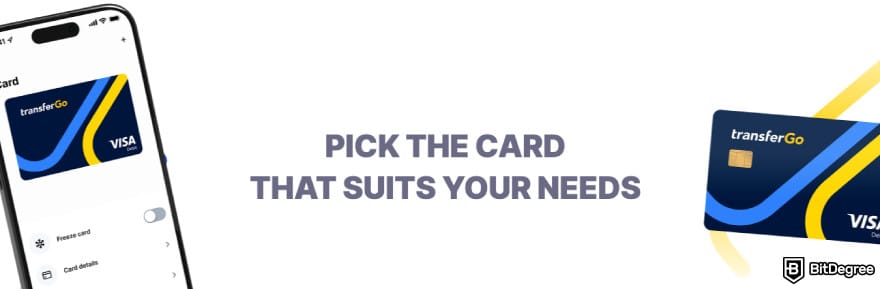 TransferGo review: TransferGo Card.