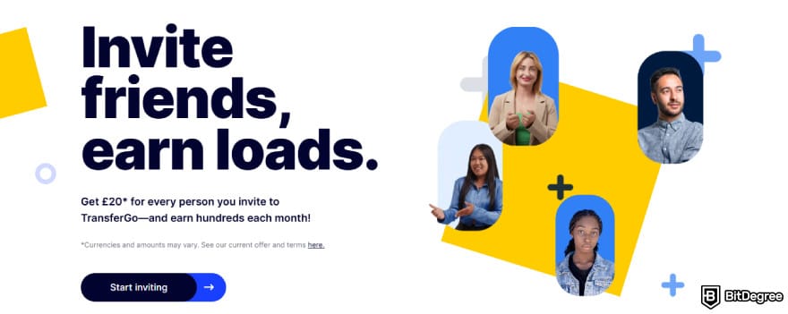 TransferGo review: TransferGo referral program.