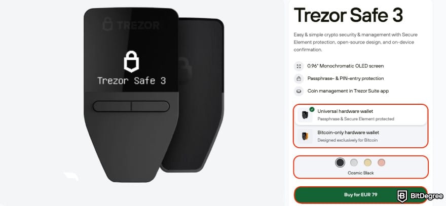 Trezor cyber monday: Trezor Safe 3 buy page. Trezor cyber monday: Trezor Safe 3 buy page.