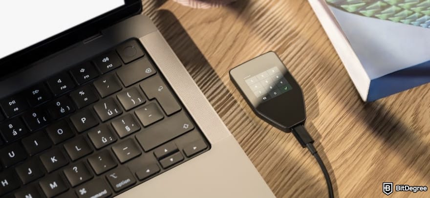 Trezor Safe 5 review: connecting Trezor Safe 5 with a laptop. Trezor Safe 5 review: connecting Trezor Safe 5 with a laptop.