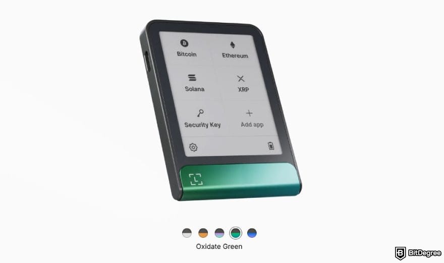 Tron wallet: illustration of Ledger Flex.